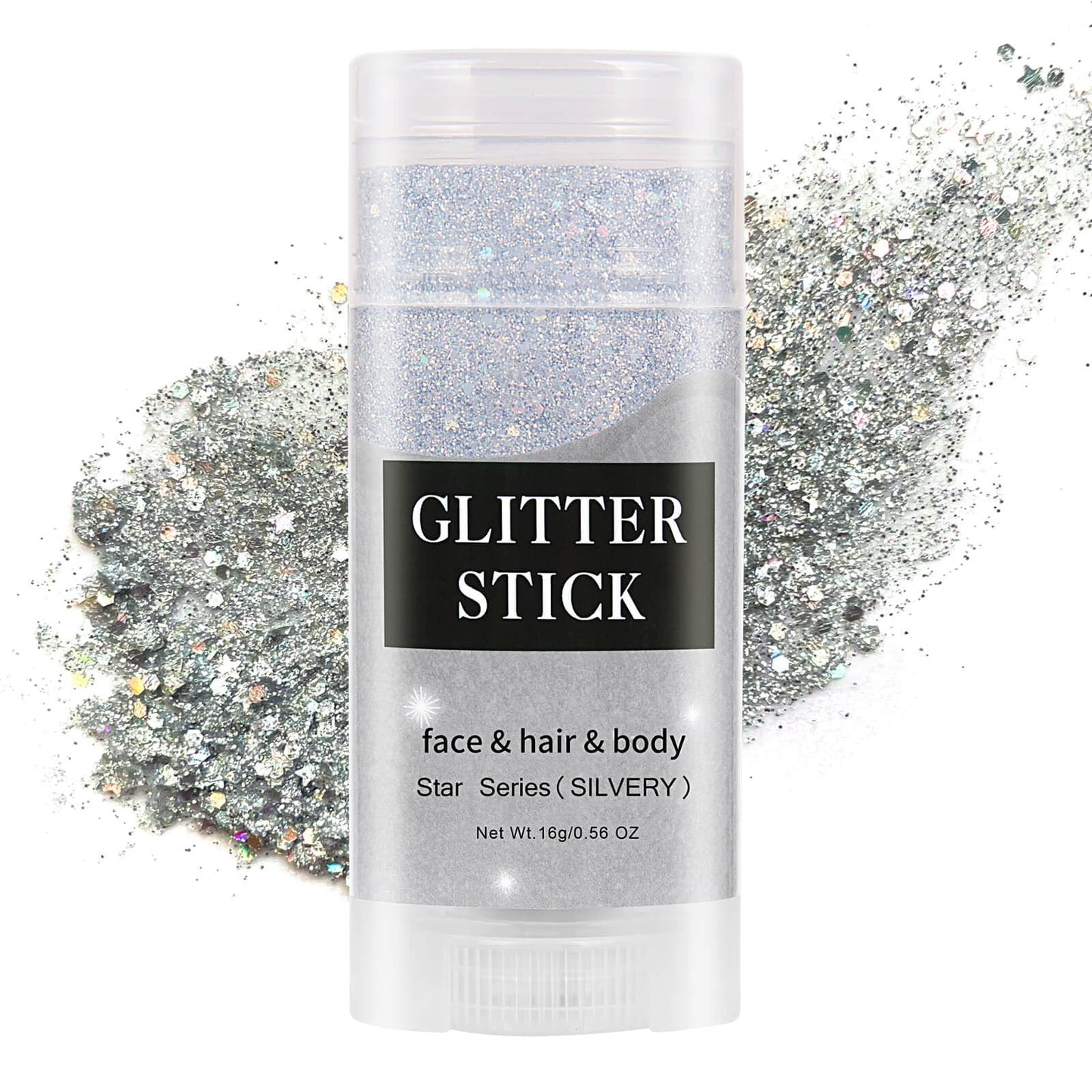 MEICOLY Gold Face Body Glitter Stick,Music Festival Accessories Outfits for Women,Hair Glitter Makeup,Mermaid Chunky Glitter Face Paint,Waterproof Sparkle Face Glitter for Country Concert