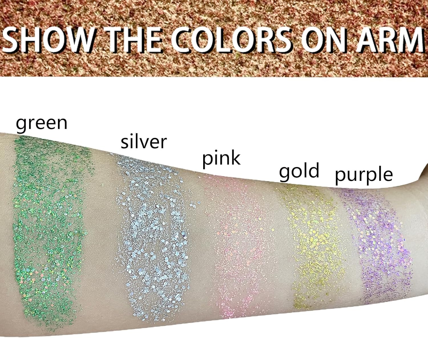 MEICOLY Gold Face Body Glitter Stick,Music Festival Accessories Outfits for Women,Hair Glitter Makeup,Mermaid Chunky Glitter Face Paint,Waterproof Sparkle Face Glitter for Country Concert
