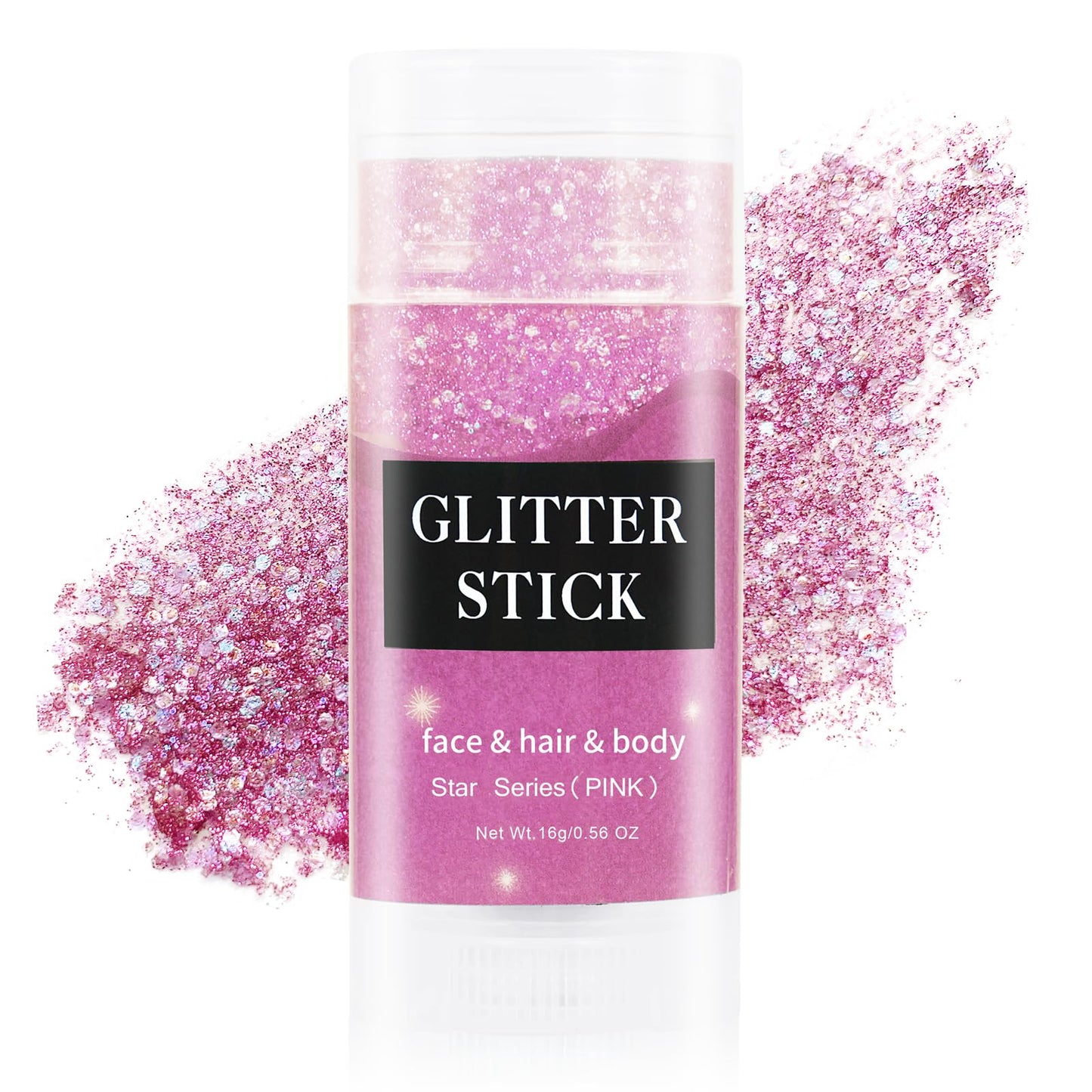 MEICOLY Gold Face Body Glitter Stick,Music Festival Accessories Outfits for Women,Hair Glitter Makeup,Mermaid Chunky Glitter Face Paint,Waterproof Sparkle Face Glitter for Country Concert