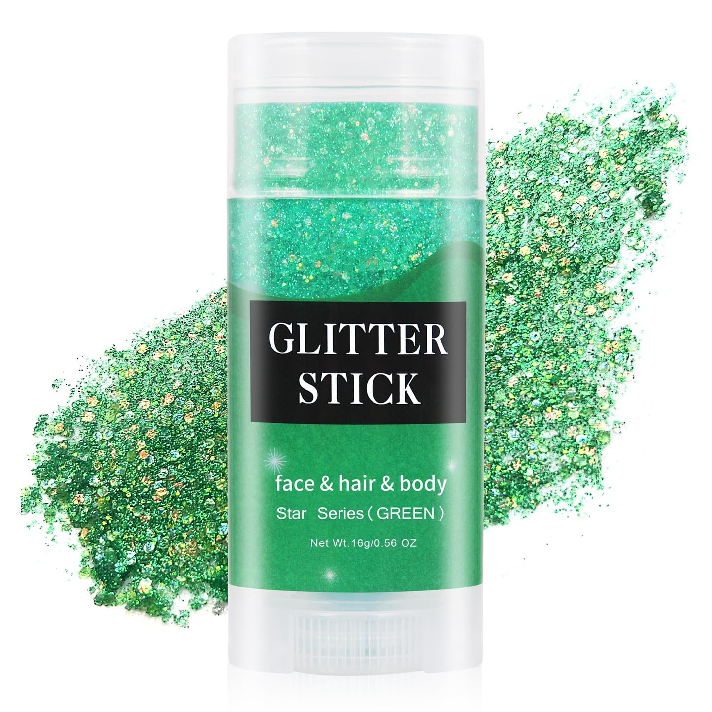 MEICOLY Gold Face Body Glitter Stick,Music Festival Accessories Outfits for Women,Hair Glitter Makeup,Mermaid Chunky Glitter Face Paint,Waterproof Sparkle Face Glitter for Country Concert
